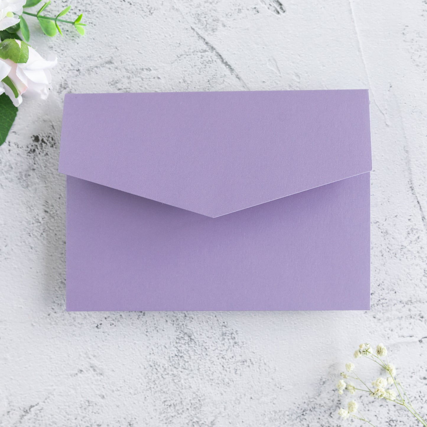 NingsPaper Lilac Triple Folded Wedding Invitation Pocket