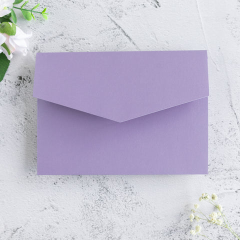 NingsPaper Lilac Triple Folded Wedding Invitation Pocket