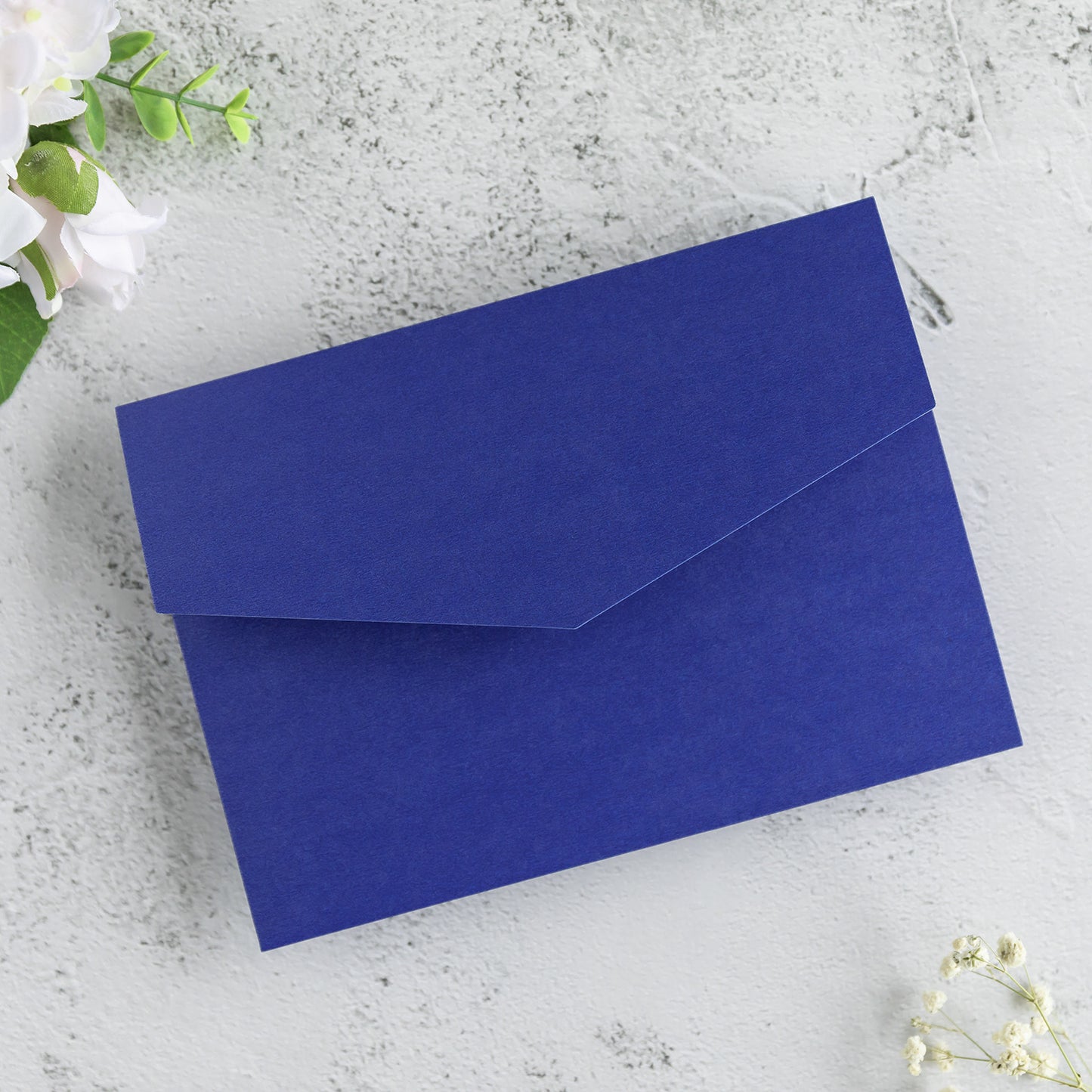 NingsPaper Royal Blue Triple Folded Wedding Invitation Pocket