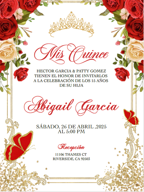 40 PCS Acrylic Quinceanera Invitation Cards with Envelopes