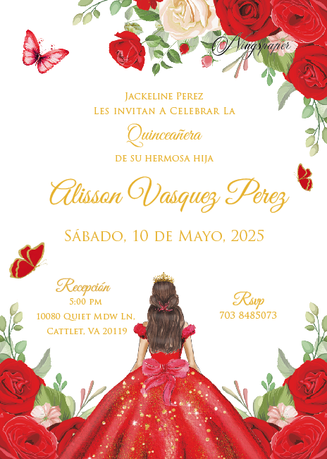 100 Pcs Clear Acrylic red Invitation Cards with Outer Envelope(50ES+50EN)