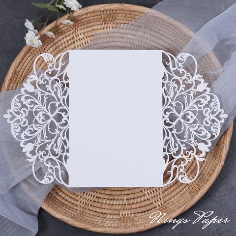 NingsPaper Multicolor Exquisite Lace Laser Cut Pockets Series WPL0179