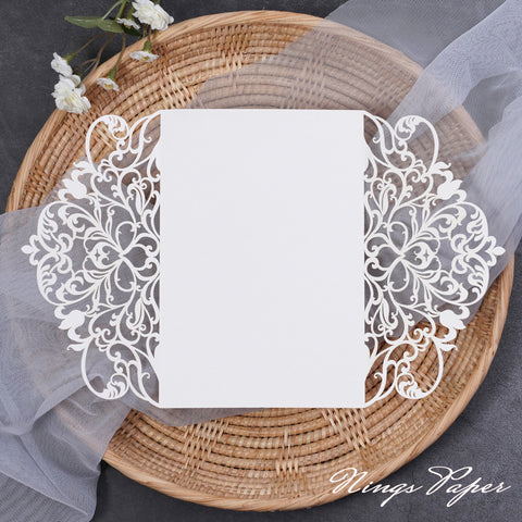 NingsPaper Multicolor Exquisite Lace Laser Cut Pockets Series WPL0179