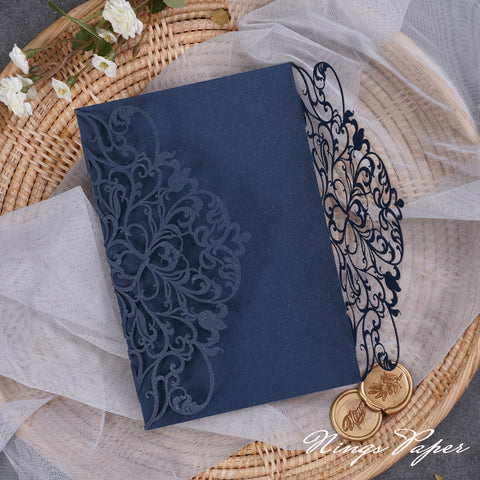 NingsPaper Multicolor Exquisite Lace Laser Cut Pockets Series WPL0179