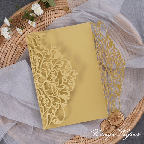 NingsPaper Multicolor Exquisite Lace Laser Cut Pockets Series WPL0179