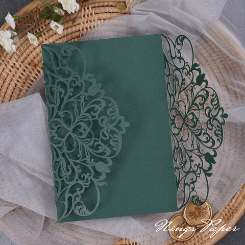 NingsPaper Multicolor Exquisite Lace Laser Cut Pockets Series WPL0179