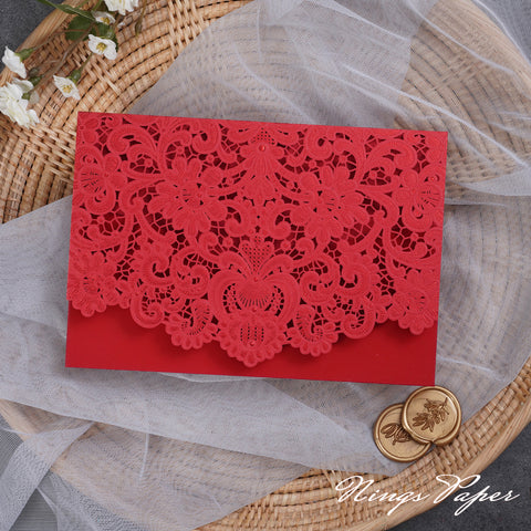 NingsPaper Graceful Laser Cut Pockets Collection WSWL0084