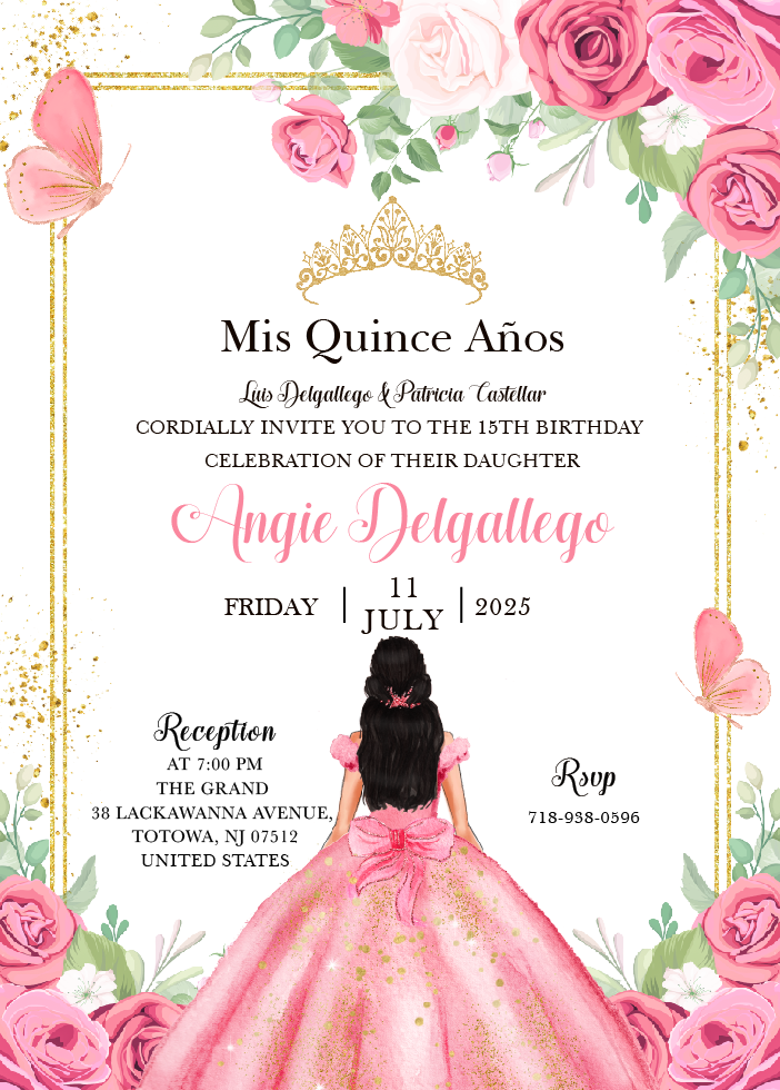 80PCS Clear Acrylic Quinceanera Invitation Cards with Envelopes