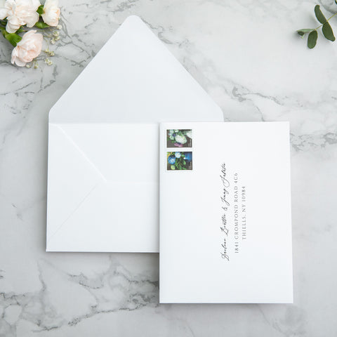 NingsPaper 50 Pieces Euro Flap White Envelopes for  Wedding Invitation Card