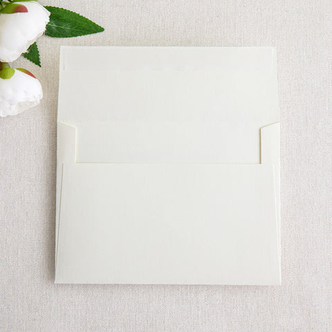 NingsPaper 50 Pieces  A7 5 x 7'' Ivory Self Seal Envelopes