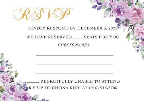 100 Pcs RSVP Cards with Small Envelope