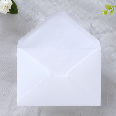 NingsPaper 50 Pieces White A1 3.62 × 5.12 Inches Envelopes