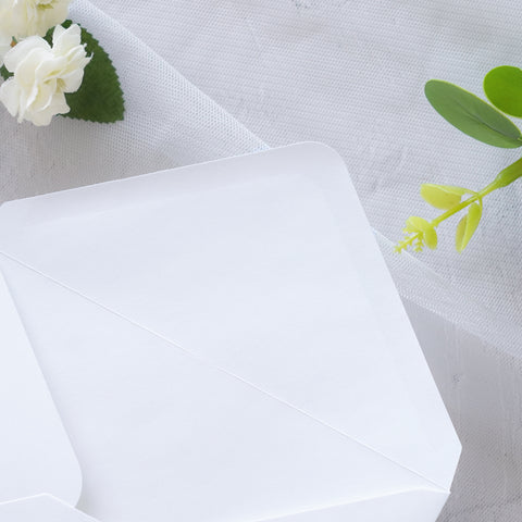 NingsPaper 50 Pieces White A1 3.62 × 5.12 Inches Envelopes