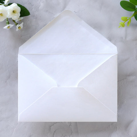 NingsPaper 50 Pieces White A4 Envelopes for 4x6 Cards
