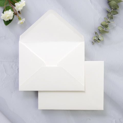 NingsPaper 50 Pieces Ivory A1 3.62 × 5.12 Inches Envelopes