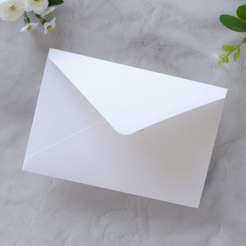 NingsPaper 50 Pieces White A4 Envelopes for 4x6 Cards