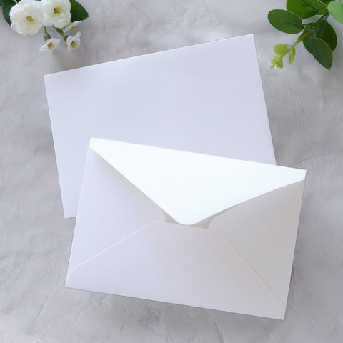 NingsPaper 50 Pieces White A4 Envelopes for 4x6 Cards