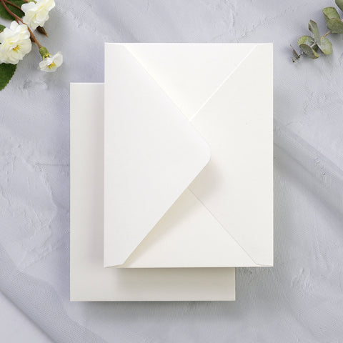 NingsPaper 50 Pieces Ivory A1 3.62 × 5.12 Inches Envelopes