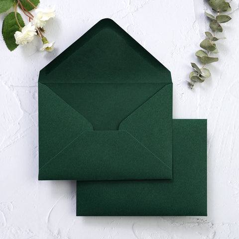NingsPaper 50 Pieces Emerald Green A1 3.62 × 5.12 Inches Envelopes