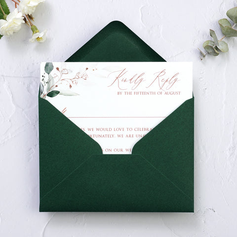 NingsPaper 50 Pieces Emerald Green A1 3.62 × 5.12 Inches Envelopes