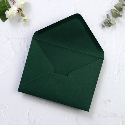 NingsPaper 50 Pieces Emerald Green A1 3.62 × 5.12 Inches Envelopes
