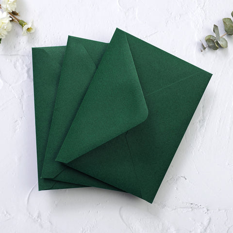 NingsPaper 50 Pieces Emerald Green A1 3.62 × 5.12 Inches Envelopes