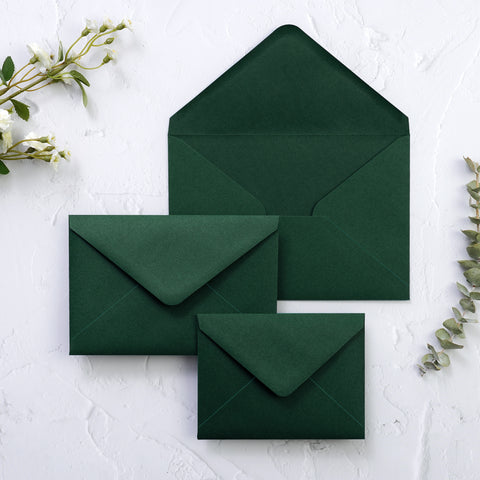 NingsPaper 50 Pieces Emerald Green A1 3.62 × 5.12 Inches Envelopes