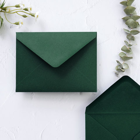 NingsPaper 50 Pieces Emerald Green A1 3.62 × 5.12 Inches Envelopes