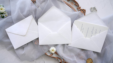NingsPaper 50 Pieces White A1 3.62 × 5.12 Inches Envelopes