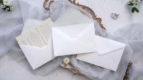 NingsPaper 50 Pieces White A4 Envelopes for 4x6 Cards