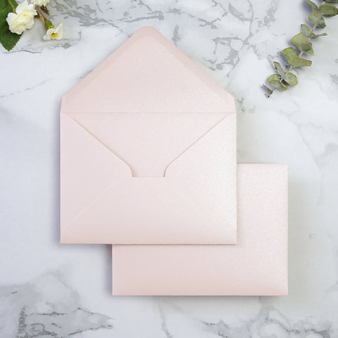 NingsPaper 50 Pieces Blush Pink A1 3.62 × 5.12 Inches Envelopes