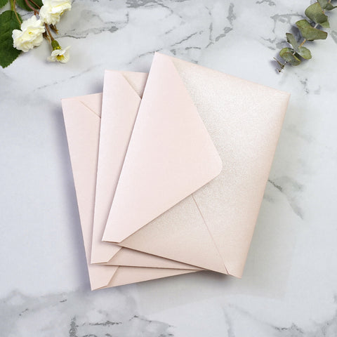 NingsPaper 50 Pieces Blush Pink A1 3.62 × 5.12 Inches Envelopes