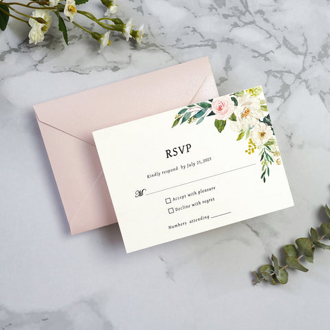 NingsPaper 50 Pieces Blush Pink A1 3.62 × 5.12 Inches Envelopes