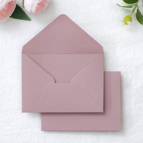 NingsPaper 50 Pieces Dusty Rose A1 3.62 × 5.12 Inches Envelopes