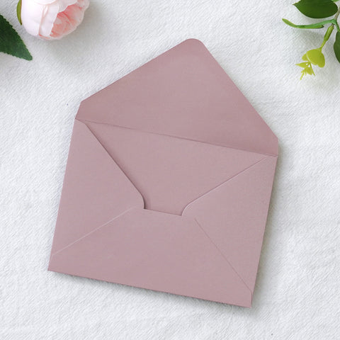 NingsPaper 50 Pieces Dusty Rose A1 3.62 × 5.12 Inches Envelopes