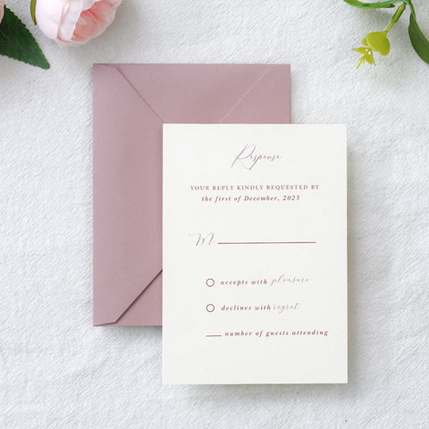 NingsPaper 50 Pieces Dusty Rose A1 3.62 × 5.12 Inches Envelopes