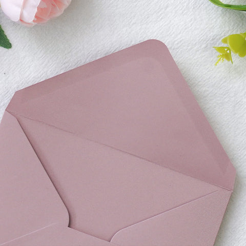 NingsPaper 50 Pieces Dusty Rose A1 3.62 × 5.12 Inches Envelopes