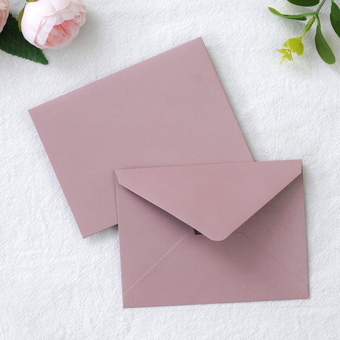 NingsPaper 50 Pieces Dusty Rose A1 3.62 × 5.12 Inches Envelopes