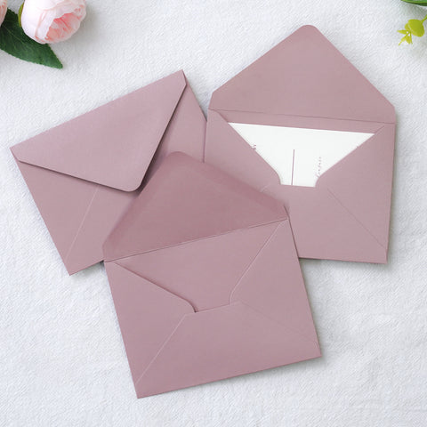 NingsPaper 50 Pieces Dusty Rose A1 3.62 × 5.12 Inches Envelopes