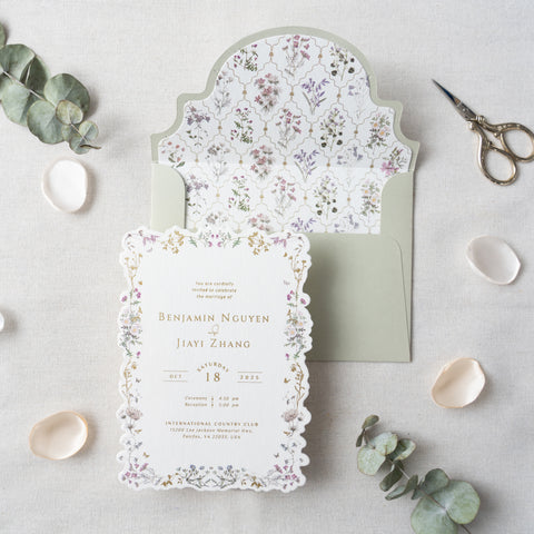 LETERPRESS/EMBOSS INVITATION