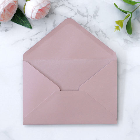 NingsPaper 50 Pieces Dusty Rose A4 Envelopes for 4x6 Cards
