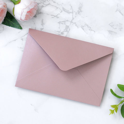 NingsPaper 50 Pieces Dusty Rose A4 Envelopes for 4x6 Cards