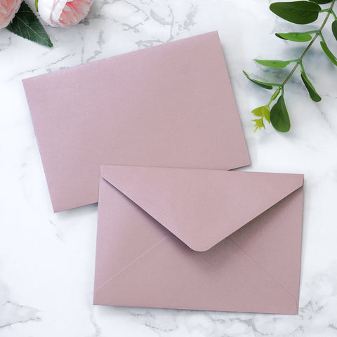 NingsPaper 50 Pieces Dusty Rose A4 Envelopes for 4x6 Cards