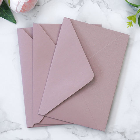 NingsPaper 50 Pieces Dusty Rose A4 Envelopes for 4x6 Cards