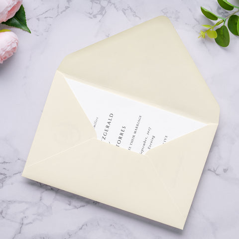 NingsPaper A9 Envelopes, 5.75 x 8.75'' Cream Wedding Mailing Envelopes