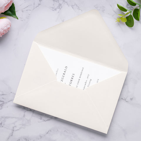 NingsPaper A9 Envelopes, 5.75 x 8.75'' Ivory Wedding Mailing Envelopes