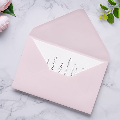 NingsPaper A9 Envelopes, 5.75 x 8.75'' Blush Pink Wedding Mailing Envelopes