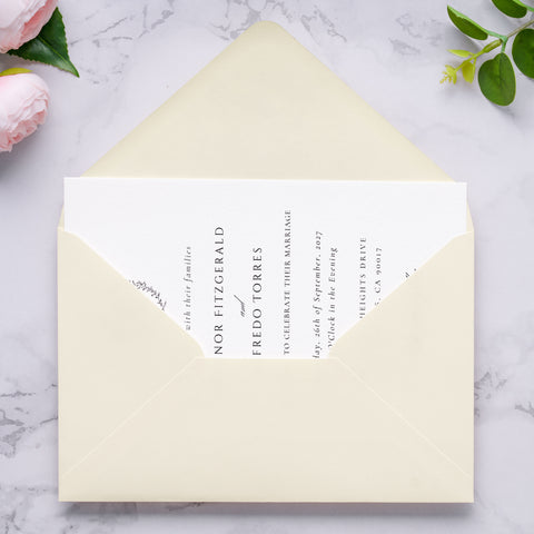 NingsPaper A9 Envelopes, 5.75 x 8.75'' Cream Wedding Mailing Envelopes