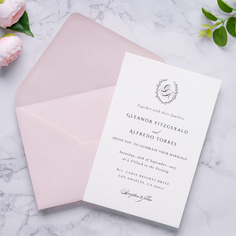 NingsPaper A9 Envelopes, 5.75 x 8.75'' Blush Pink Wedding Mailing Envelopes