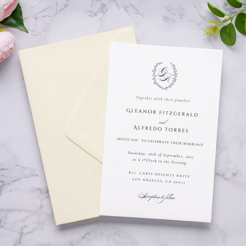 NingsPaper A9 Envelopes, 5.75 x 8.75'' Cream Wedding Mailing Envelopes